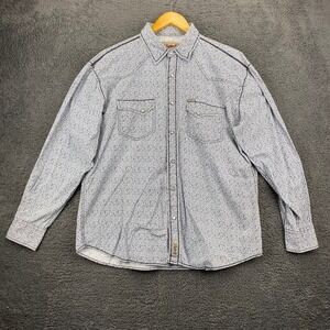Rafter C Cowboy Collection Western‎ Shirt Men L Rodeo Vaquero Caballero